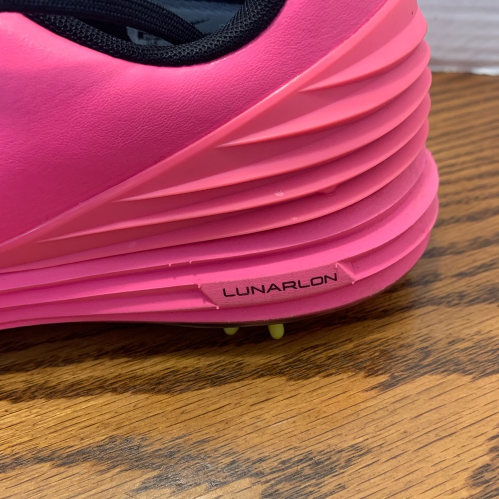 Nike Golf Pink& Black and Highlighter Yellow Shoes Woman’s Size 8. Comfort Cute - Picture 7 of 13